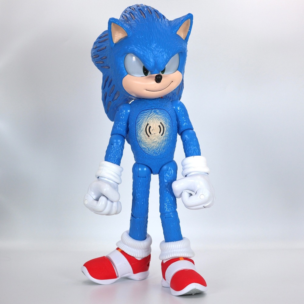 Jakks Sonic the Hedgehog 2 Movie Action Figure 13.5" Blue Light Up Speed Energy